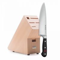 Профессиональный поварской кухонный нож 20 см, подставка из бука в подарок, Classic, WUESTHOF, Золинген