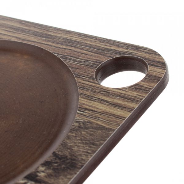 Подставка кухонная под ложку 20х10см, дуб мореный, композитный материал, ProFashion ComposeEat