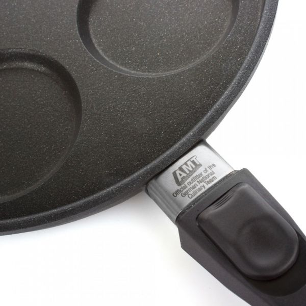 Сковорода для оладьев и блинов 26 см AMT Frying Pans для индукционных плит со съемной ручкой
