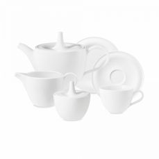 Сервиз чайный на 6 персон, 21 предмет, белый фарфор, Beat, 00003TS21, SELTMANN