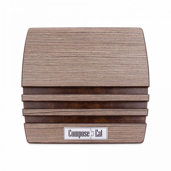 Подставка для 3-х разделочных досок 6 мм, 13х11 см, композитный материал, темное дерево, Fashion ComposeEat