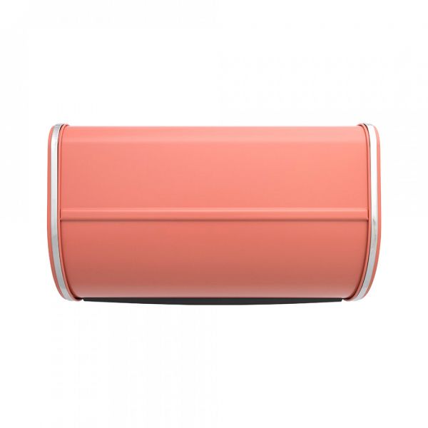 Хлебница со сдвигающейся крышкой 44.5x26.2x17.3 см, нержавеющая сталь, пластик, терракотовый, Roll Top BRABANTIA