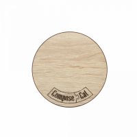 Подставка под кружку «Бирдекель», круглая 85x85 мм, дуб светлый, Basic ComposeEat