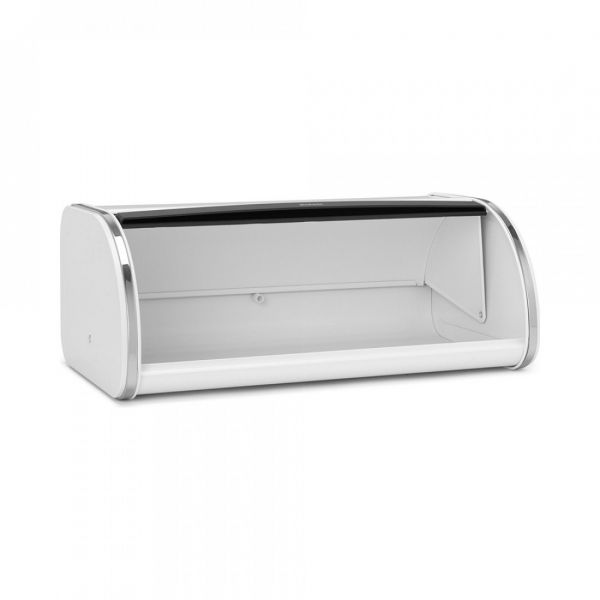 Хлебница со сдвигающейся крышкой 44.5x26.2x17.3 см, нержавеющая сталь, пластик, белый BRABANTIA