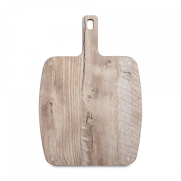 Доска сервировочная с ручкой, с желобом, 36х25см, дуб светлый, Fashion ComposeEat