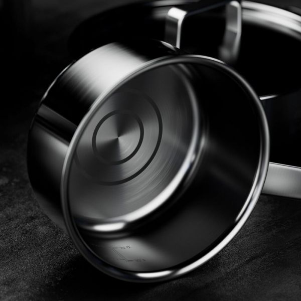 Набор посуды из 8 предметов для индукционных плит, 3 кастрюли, 1 ковш, 4 крышки, Limited Edition, 33400, ELO