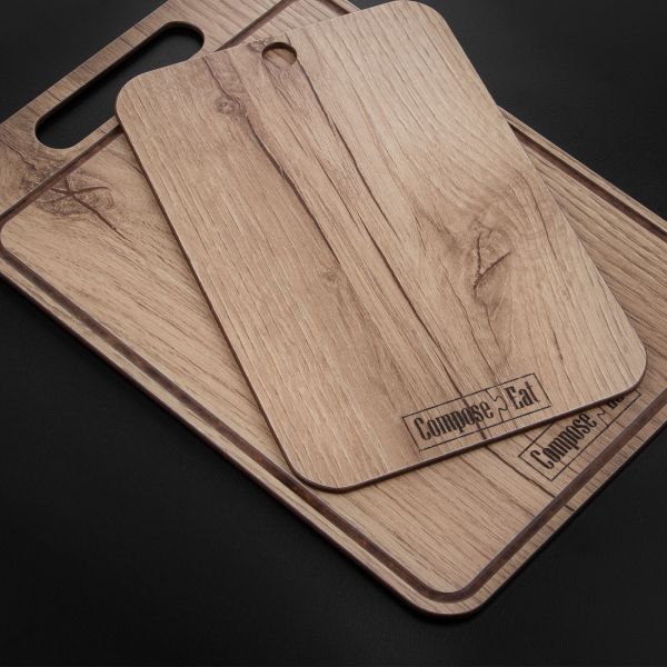 Доска разделочная композитная 22x15 см, дуб натуральный, Everyday ComposeEat