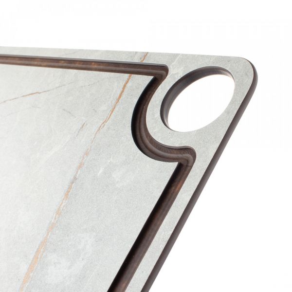 Доска разделочная с желобом, 32x24 см, мраморный Грейс, композитный материал, Fashion, DRJ32240435KL6, ComposeEat