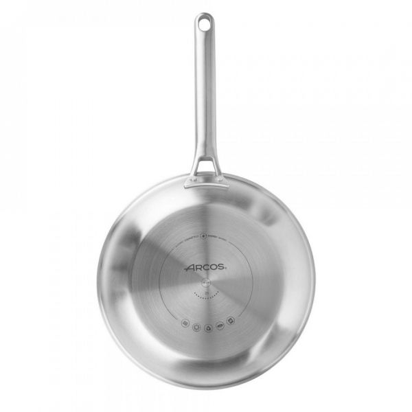 Сковорода 28 см из нержавеющей стали, для индукционных плит, без крышки Samoa Inox Arcos 726500