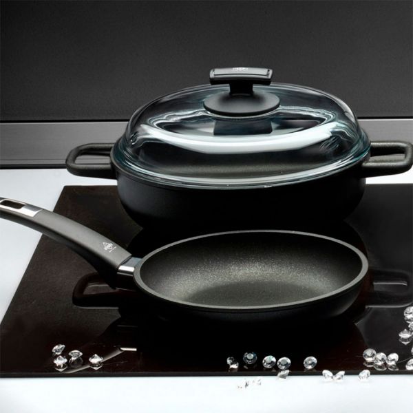 Крышка стеклянная 24 см, Cristal, 92.24, OLYMPIA