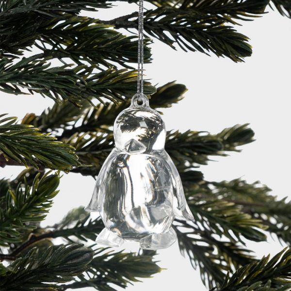 Игрушка елочная 4х5 см, акрил, Пингвин, Event
