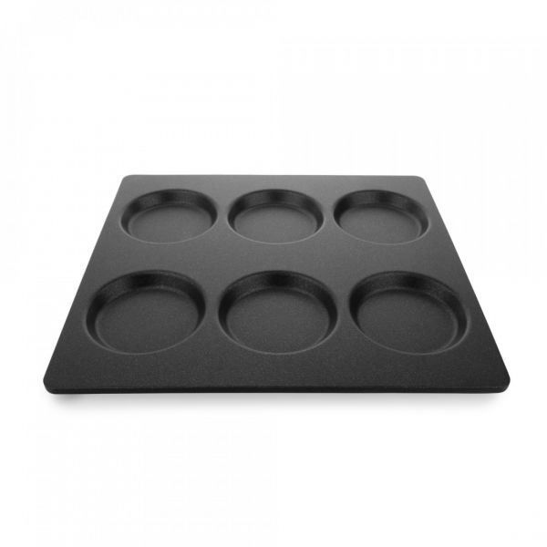 Противень для выпечки 6 ячеек, 2/3 (35.4х32.5 см), литой алюминий с антипригарным покрытием, Gastronorm, AMT3733MP, AMT