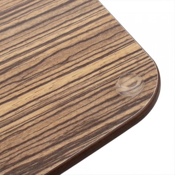 Доска сервировочная с ручкой, с желобом, 36х25 см, зебрано натуральный, Fashion, DRRJ36250654KL6, ComposeEat