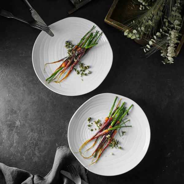 Тарелка десертная 21 см, белый фарфор, Teck, 213021BL1, PILLIVUYT