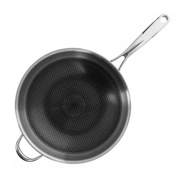 Вок с антипригарным покрытием 30 см, 3.8 л, нержавеющая сталь, Relief, 35330, ELO