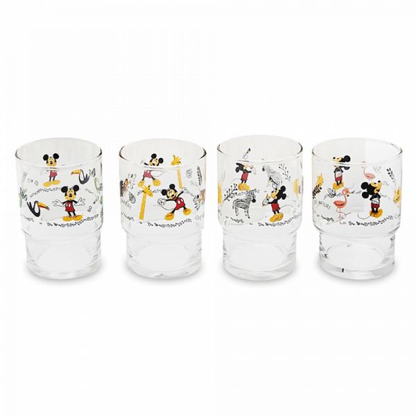 Набор из 4-х высоких стаканов Jungle, 245 мл, стекло, Disney LUCARIS
