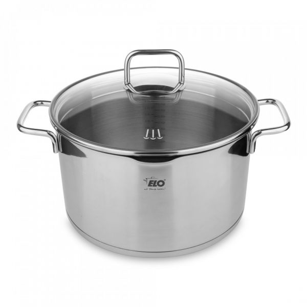 Набор посуды 7 предметов: 3 кастрюли, 1 ковш, 3 стеклянные крышки, Smart Steam ELO