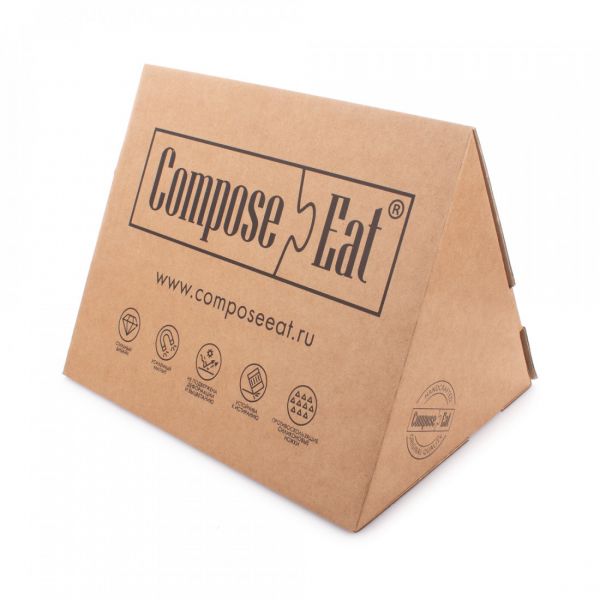 Подставка магнитная для 5 кухонных ножей 29х22 см, темное дерево, композитный материал, Magneto ComposeEat