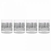 Набор из 4 стаканов для виски DOF 380 мл, бессвинцовый хрусталь, Diamante, A12769G1002AA01, LUIGI BORMIOLI