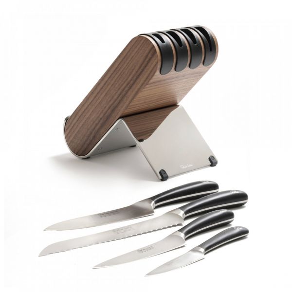 Набор из 4 кухонных ножей в подставке, Signature knife, SIGQW2091V/5, ROBERT WELCH