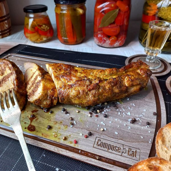 Подставка под кружку Бирдекель, круглая, 95 мм, травертин капучино, Fashion ComposeEat