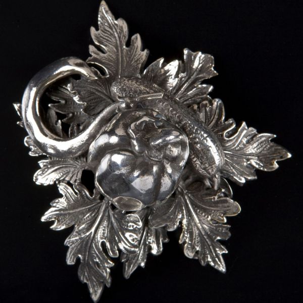 Кастрюля из нержавеющей стали 8 л, 26 см, крышка с посеребренной декорированной ручкой, Opus Prima RUFFONI