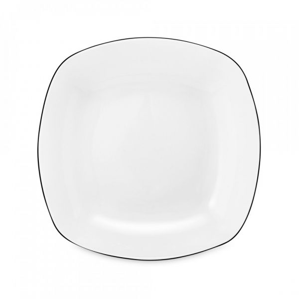 Сервиз обеденный на 6 персон, 20 предметов, фарфор, Lido Black Line, 10826DS20 square, SELTMANN