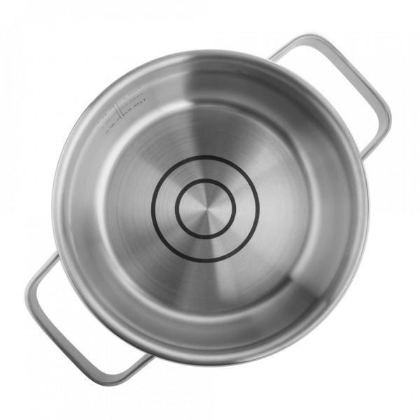 Набор посуды из 8 предметов для индукционных плит, 3 кастрюли, 1 ковш, 4 крышки, Limited Edition, 33400, ELO