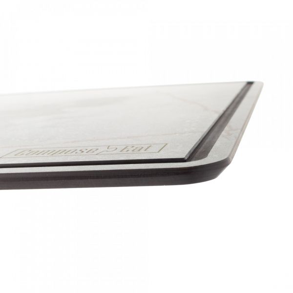 Доска разделочная c желобом, 42x31 см, мраморный Грейс, композитный материал, ProFashion, DRJ42310435KL6, ComposeEat