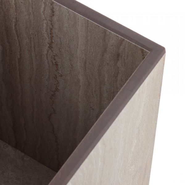 Подставка универсальная для кухонных принадлежностей, 12x12x17 см, травертин капучино, композитный материал, Fashion, PDG120406KL6, ComposeEat