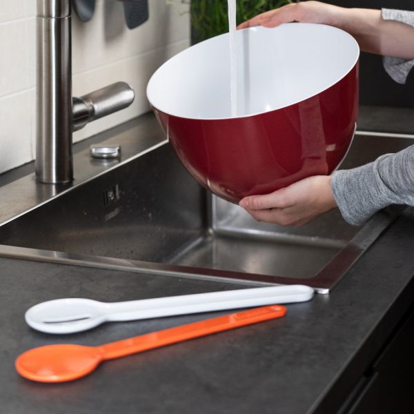 Набор столовых приборов для салата, 2 предмета, оранжевый/белый, Serveware TREBONN