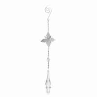 Украшение декоративное 29 см, подвесное, акрил/металл, Звезда с кристаллом, Event
