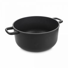 Кастрюля с антипригарным покрытием 24 см, 5.3 л, литой алюминий, черный, Supreme, 25.24, OLYMPIA