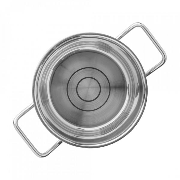 Кастрюля со стеклянной крышкой 16 см, 1.6 л, нержавеющая сталь, Profi Duo Therm, 40216 ELO, ELO