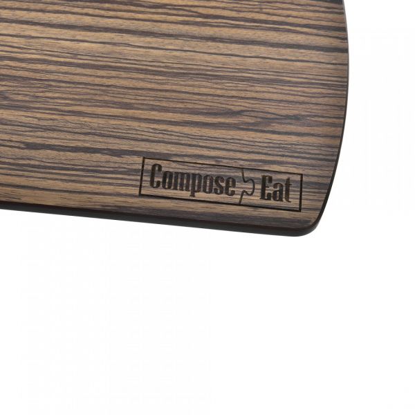 Доска разделочная композитная, 22х15 см, зебрано натуральный ComposeEat