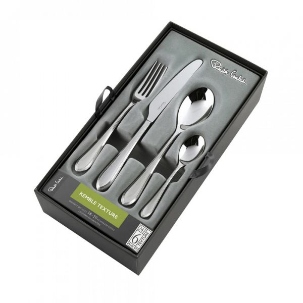 Набор столовых приборов на 6 персон, 24 предмета, Kemble Textured ROBERT WELCH KETBR1099V/24