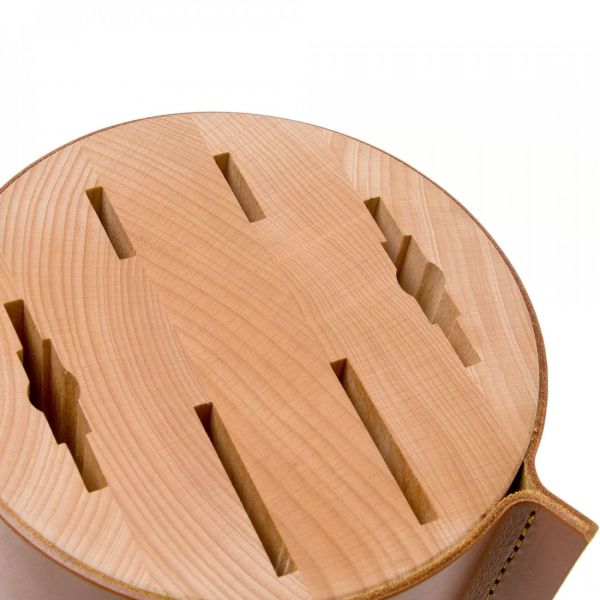 Набор кухонных ножей 5 шт, в дизайнерской подставке из бука, Amici, 1091370501, WUESTHOF