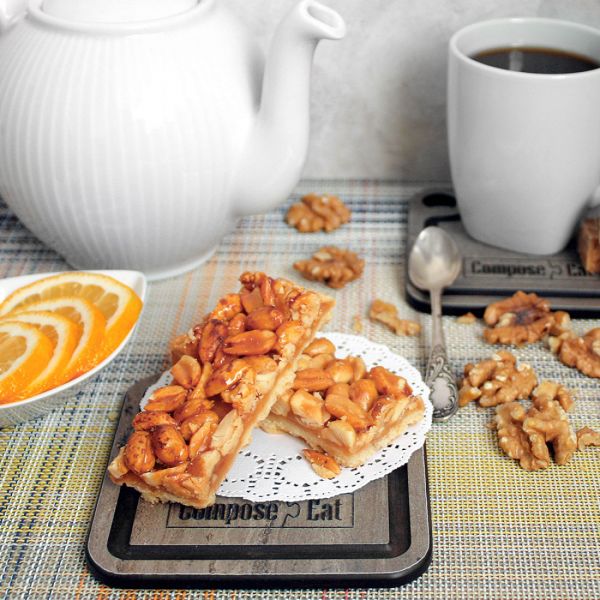 Подставка для чашки 10х10 см, травертин капучино, Fashion ComposeEat