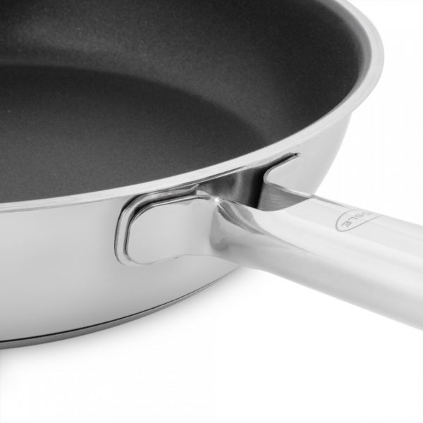 Сковорода с антипригарным покрытием 28 см, нержавеющая сталь, Elegance, 130212, ROESLE