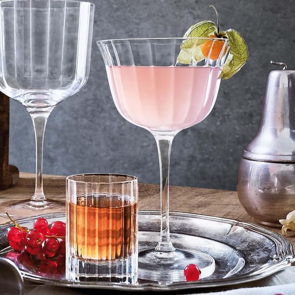 Набор из 4 стопок для крепких напитков 70 мл, бессвинцовый хрусталь, Bach, A06794G11021990, LUIGI BORMIOLI