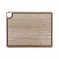 Доска разделочная c желобом, 32х24 см, травертин капучино, композитный материал, ProFashion, DRJ32240406KL6, ComposeEat