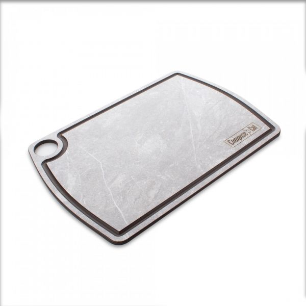 Набор из 3-х разделочных досок на подставке, мрамор светлый, в подарочной упаковке, композитный материал, Fashion ComposeEat