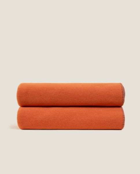 Плед Frati SOFT VISCOSE TERRACOTTA, оранжевый, 160x200, вискоза 30% полиэстер 70%, 510г