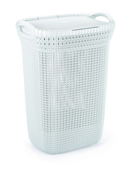 Корзина для белья KNIT 57л голубая CURVER