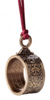 Подвеска солнечные часы Hemisferium Hanging Altitude Ring dial, 4 см, толщина 4 мм, брон