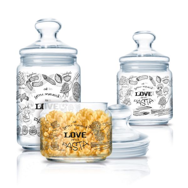 Набор банок для продуктов ЛАВ ПАСТА 3шт