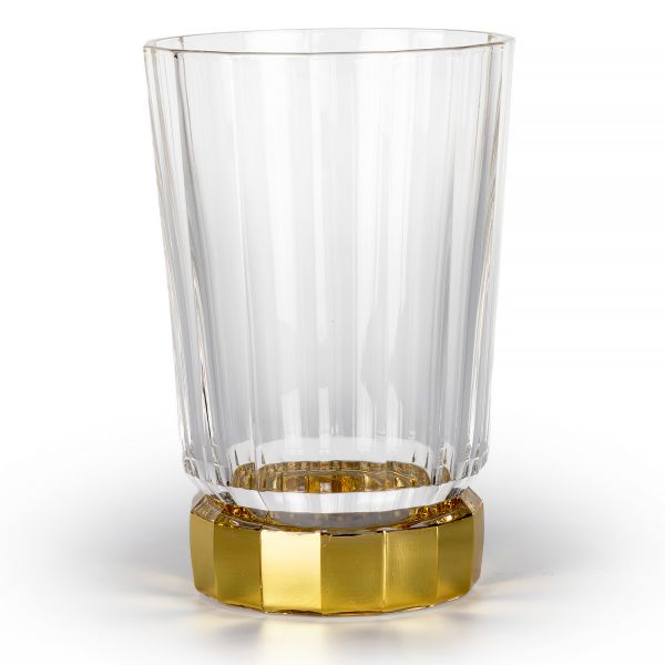 Набор стаканов MACASSAR TUMBLER6шт, хрусталь, золото 24К , H.13