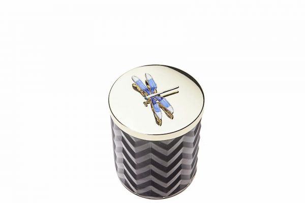 HERRINGBONE Свеча большая, платок, 600 гр, соевый воск, время горения 100 ч ВхШхД 21х17х17 см