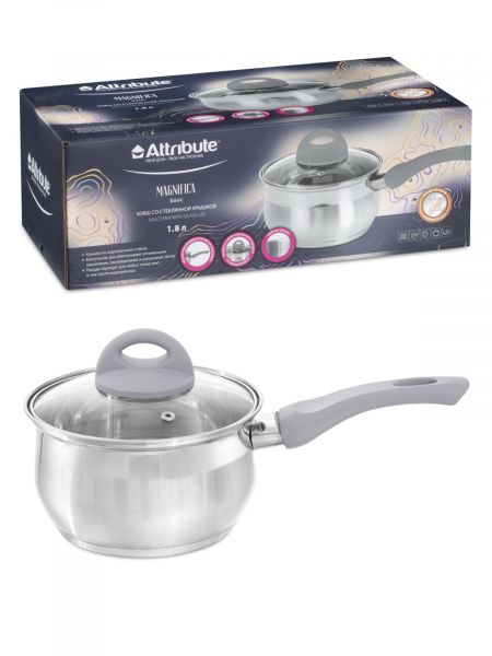 Ковш с крышкой MAGNIFICA Basic 1.8л ATTRIBUTE