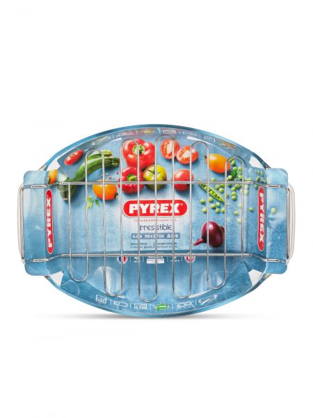 Блюдо для запекания и выпечки с решеткой 39х27см овальное PYREX